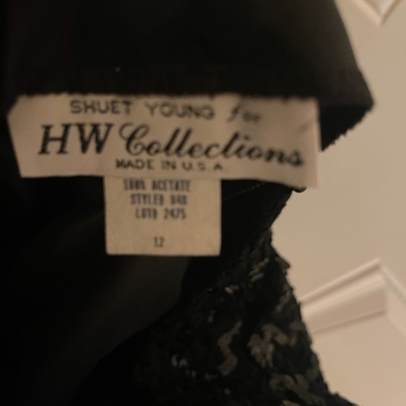 H W Collections black sequin dress size 12 - Picture 7 of 9